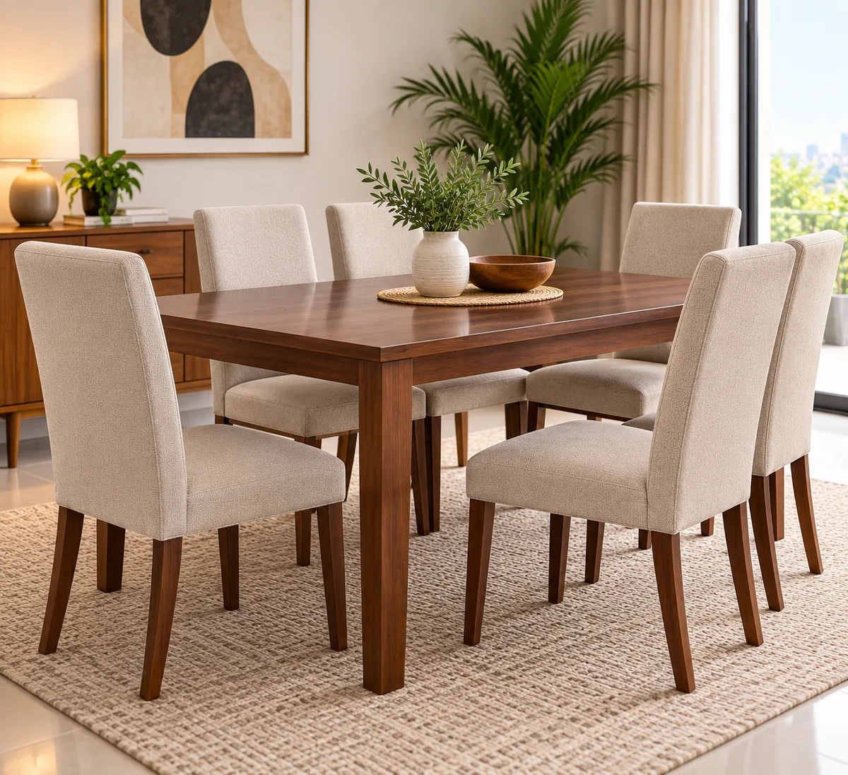Six seater dining set