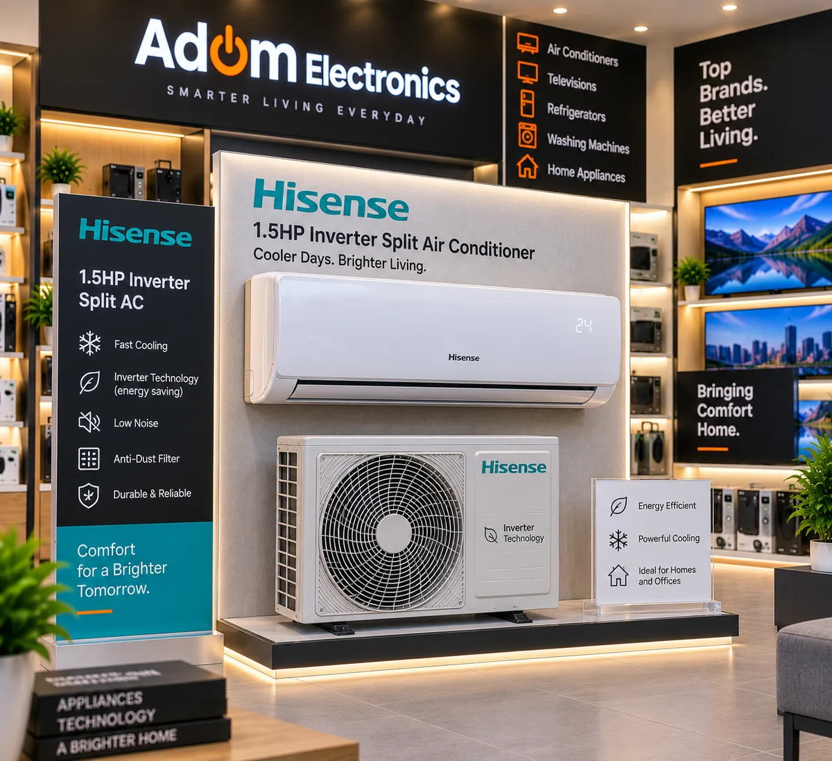Hisense 1.5HP inverter split air conditioner