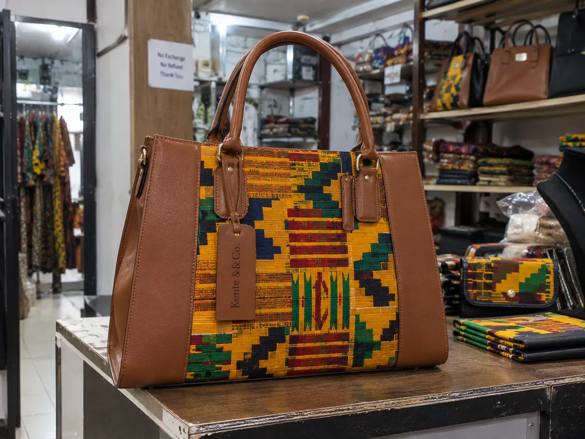 Kente tote bag